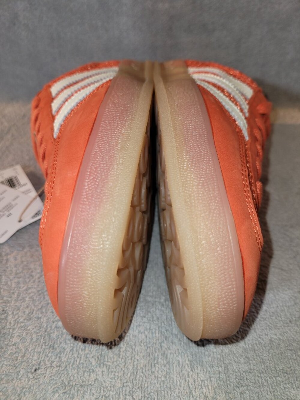 Adidas Gazelle Orange Off White Tan Gum Men's Size 9.5 Sneakers JS0713 (#2832) - Picture 14 of 16